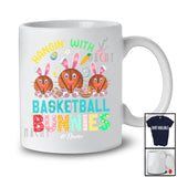Personalized Hangin' With My Basketball Bunnies; Joyful Easter Bunny Custom Name Sport Player T-Shirt
