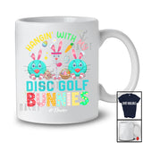 Personalized Hangin' With My Disc Golf Bunnies; Joyful Easter Bunny Custom Name Sport Player T-Shirt