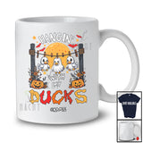 Personalized Hangin' With My Ducks; Scary Halloween Three Boo Ghosts; Custom Name Farmer T-Shirt