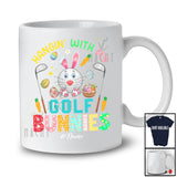 Personalized Hangin' With My Golf Bunnies; Joyful Easter Bunny Custom Name Sport Player T-Shirt