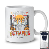 Personalized Hangin' With My Guinea Pigs; Scary Halloween Three Boo Ghosts; Custom Name Family T-Shirt