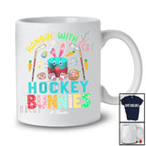 Personalized Hangin' With My Hockey Bunnies Cool Happy Easter Day Bunny Sport Player T-Shirt