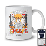 Personalized Hangin' With My Sheeps; Scary Halloween Three Boo Ghosts; Custom Name Family T-Shirt