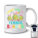 Personalized Hangin' With My Tennis Bunnies; Joyful Easter Bunny Custom Name Sport Player T-Shirt