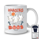 Personalized Hanging With My Boos; Amazing Halloween Horror Boo Lover; Custom Name Family T-Shirt