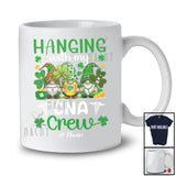 Personalized Hanging With My CNA Crew; Lovely St. Patrick's Day Gnome; Custom Name Nurse T-Shirt