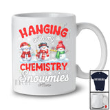 Personalized Hanging With My Chemistry Snowmies; Amusing Christmas Snowman; Custom Name Teacher T-Shirt