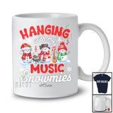 Personalized Hanging With My Music Snowmies; Amusing Christmas Snowman; Custom Name Teacher T-Shirt