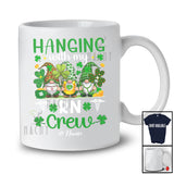 Personalized Hanging With My RN Crew; Lovely St. Patrick's Day Gnome; Custom Name Nurse T-Shirt
