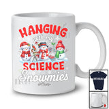 Personalized Hanging With My Science Snowmies; Amusing Christmas Snowman; Custom Name Teacher T-Shirt