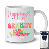 Personalized Happiness Is Being A Granny; Amazing Mother's Day Flowers Floral; Custom Name Family T-Shirt