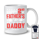 Personalized Happy 2nd Father's Day Daddy; Lovely Hearts Custom Name Dad Family T-Shirt