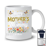 Personalized Happy 2nd Mother's Day Mommy; Lovely Flowers Custom Name Mom Family T-Shirt