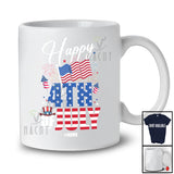 Personalized Happy 4th Of July; Amazing Custom Name Patriotic; American US Flag Firework T-Shirt