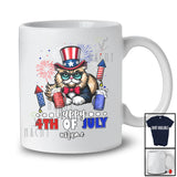 Personalized Happy 4th Of July; Joyful Custom Name Cat Uncle Sam Drunker Drinking Beer T-Shirt