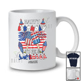 Personalized Happy Birthday America; Lovely 4th Of July Custom Name Ice Creams; Patriotic T-Shirt