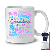 Personalized Happy Birthday Up In Grandma; Lovely Mother's Day Custom Name Memories Family T-Shirt