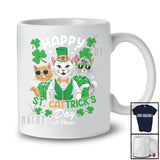 Personalized Happy Cattrick's day; Fantastic St. Patrick's Three Custom Name Cat; Shamrocks T-Shirt