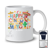 Personalized Happy Cinco De Mayo; Joyful Custom Name Mexican Sombrero Chili; Family T-Shirt