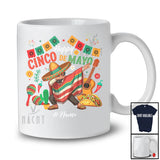 Personalized Happy Cinco de Mayo; Joyful Custom Name Fiesta Mexican Dabbing; Mexican Group T-Shirt