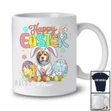 Personalized Happy Easter; Adorable Custom Name Bunny Beagle Owner; Egg Hunt T-Shirt