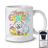 Personalized Happy Easter; Adorable Custom Name Bunny Maltese Owner; Egg Hunt T-Shirt