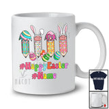 Personalized Happy Easter; Amazing Easter Four Pencil Bunny Eggs; Custom Name Students Teacher T-Shirt