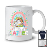 Personalized Happy Easter; Joyful Easter Custom Name Bunny Rainbow; Egg Hunting Family T-Shirt