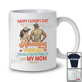 Personalized Happy Father's Day To My Stepdad; Joyful Vintage Custom Name Daughter; Family T-Shirt