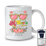 Personalized Happy Mother's Day; Lovely Groovy Custom Name Mom Sunglasses; Family T-Shirt