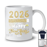 Personalized Happy New Year 2026 Loading; Amusing Custom Name Family Friends; Fireworks T-Shirt