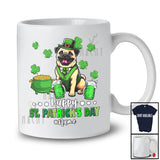Personalized Happy St. Patrick's Day; Joyful Custom Name Pug Drinking Beer; Drunker T-Shirt