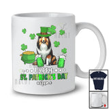 Personalized Happy St. Patrick's Day; Joyful Custom Name Shelties Drinking Beer; Drunker T-Shirt