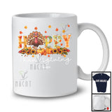 Personalized Happy Thanksgiving; Adorable Custom Name Turkey Sunflower; Women Family Group T-Shirt