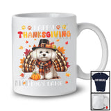 Personalized Happy Thanksgiving; Amazing Custom Name Turkey Bichon Frise; Fall Leaves T-Shirt