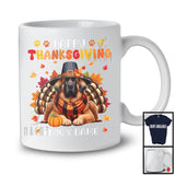 Personalized Happy Thanksgiving; Amazing Custom Name Turkey Leonberger; Fall Leaves T-Shirt