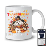 Personalized Happy Thanksgiving; Amazing Custom Name Turkey Maltese; Fall Leaves T-Shirt