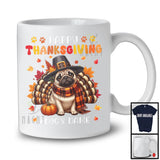 Personalized Happy Thanksgiving; Amazing Custom Name Turkey Pug; Fall Leaves T-Shirt
