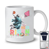 Personalized He Is Risen; Joyful Easter Jesus Playing Basketball; Custom Name Sport Player T-Shirt