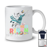 Personalized He Is Risen; Joyful Easter Jesus Playing Volleyball; Custom Name Sport Player T-Shirt