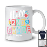 Personalized Hello 2nd Grade First Day Of School; Humorous Custom Name Students Teacher T-Shirt