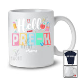 Personalized Hello Pre-K First Day Of School; Humorous Custom Name Students Teacher T-Shirt