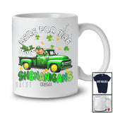 Personalized Here For Shenanigans; Lovely St. Patrick's Day Leprechaun Truck; Custom Name Cat T-Shirt