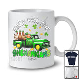 Personalized Here For Shenanigans; Lovely St. Patrick's Day Leprechaun Truck; Custom Name Chicken T-Shirt
