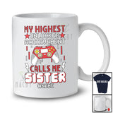 Personalized Highest Unlocked Achievement Calls Me Sister; Joyful Father's Day Custom Name Gamer T-Shirt