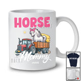 Personalized Horse Mommy; Humorous Mother's Day Horse On Trailer Tractor; Custom Name Farmer T-Shirt