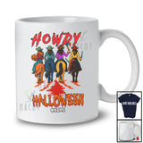 Personalized Howdy Halloween; Humorous Custom Name Cowgirl Riding Horse Cosplay T-Shirt