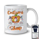 Personalized Human Costume I'm Really A Sheep; Horror Halloween Custom Name Farmer T-Shirt