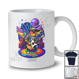 Personalized Hummingbird Sunglasses Disco Playing Rock Guitar; Amusing Custom Name Guitarist Music T-Shirt