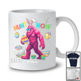 Personalized Hunt Now; Awesome Easter Bunny Bigfoot Sunglasses Hunting Eggs; Family T-Shirt